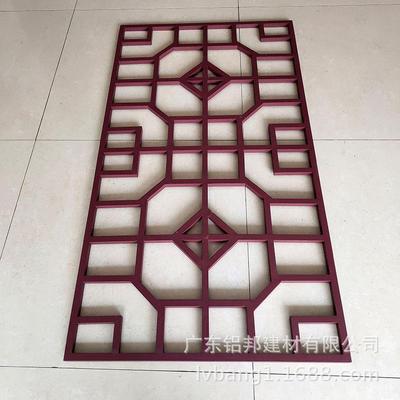 店装饰中式仿铝立花招格建筑FNC外面铝合金窗扇办公综合楼古铝窗
