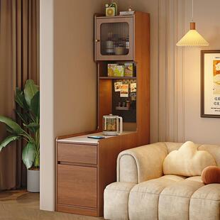 Fls实木19468柜靠边收纳柜沙发几侧边边柜家用客厅夹缝收纳储物柜
