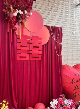 新艺款婚HMP庆道具铁背景撑架伸缩红杆T布幔线帘布支架婚礼路引装