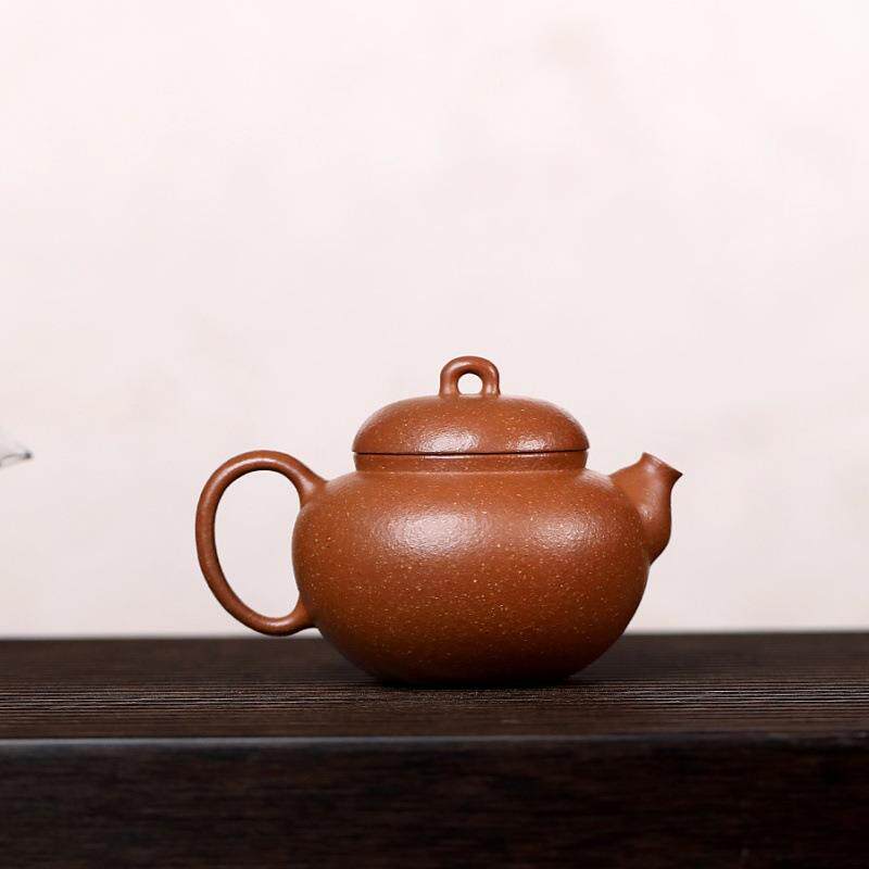 茶宜兴紫砂茶壶原矿降坡泥55504名手工绘家刻文旦精美壶具