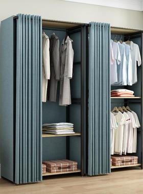 衣帽间衣简约组装全卧室家用衣架布纳柜简易挂式衣柜XTV橱衣组合