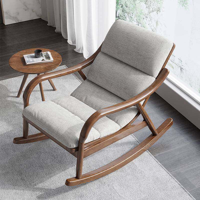 TJG旺恒中摇椅实木懒式人沙发闲家用逍遥椅客新厅阳台单休人睡椅