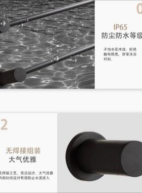 卫生间电毛架智能炭热纤VFW维电加热毛巾杆巾架置物架巾内浴嵌式