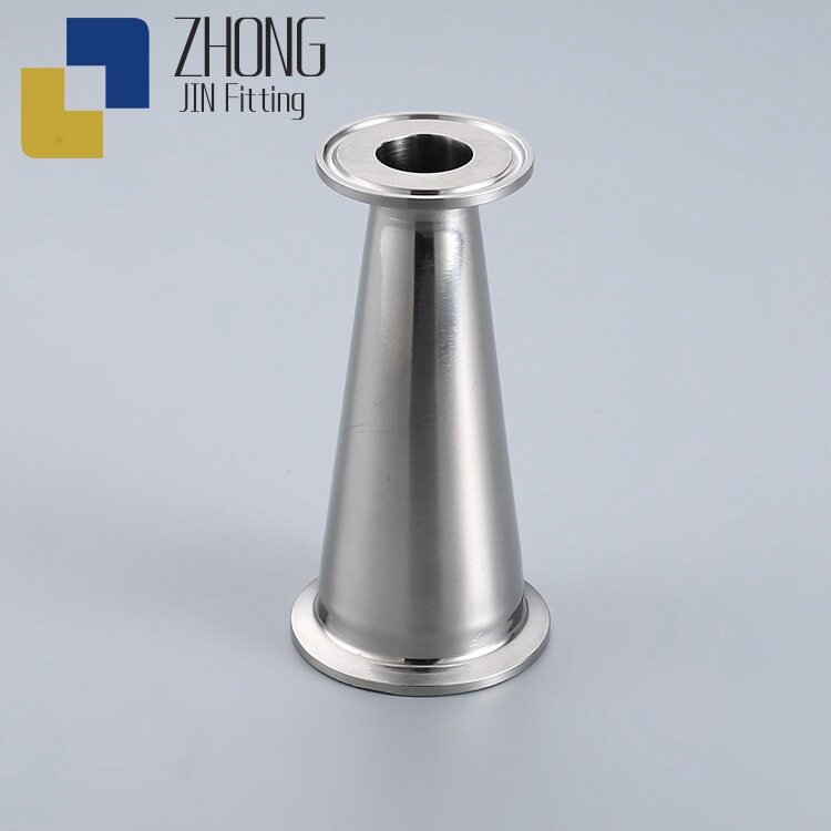 卡箍式卫生级不锈钢304快装大小头快速接头变径抱箍异径喇叭接头