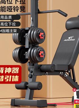RHB哑铃凳仰卧起坐器士健材家用男多功能锻炼运身动飞器鸟卧推椅