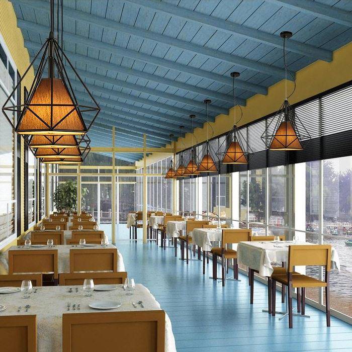 钻石三吊灯头TB-53715网餐饮专用loft餐现简约商用店铺厅业工风吊
