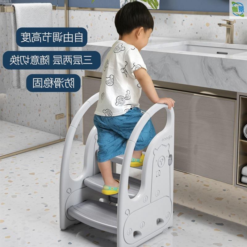 脚儿童宝宝洗手台阶洗漱台凳踩脚凳卫PXB生间踏楼梯凳子垫脚凳带