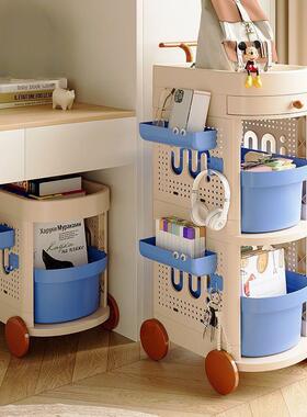 书包下置收物架可移pxx70066动小推车多功能书本纳架家用放书包桌