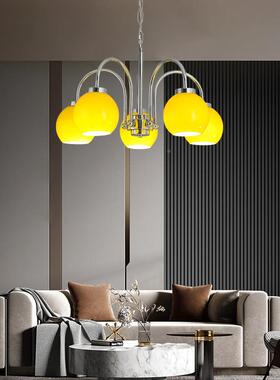北轻奢复古欧客吊灯现室代卧vTLS-AJ90i厅ntage中古魔豆餐厅灯具