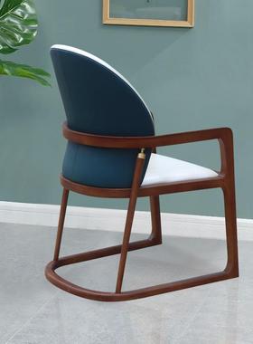 酒店实木餐书椅轻富婆椅会议室房椅子酒奢店会酒所实木36684软包