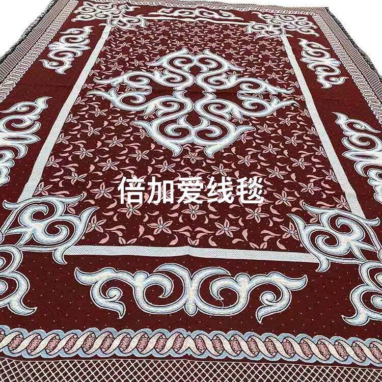新款老式线毯简约现代针织棉料大炕床单耐脏老人宿舍沙发巾3米4米