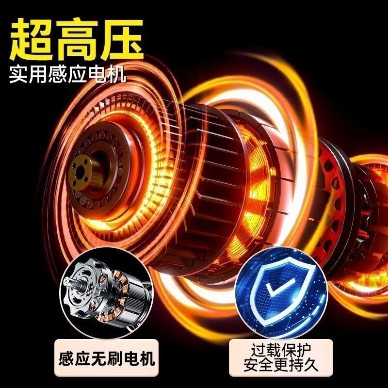 新款黑猫庭院清洗机高压水枪强力洗地家用大功率洗车机