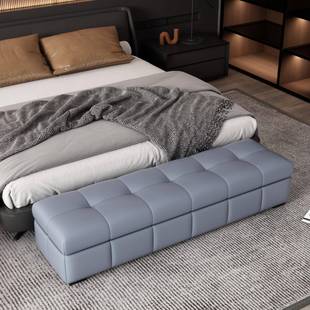 意床579式 简尾风储极物沙发凳衣帽间试衣凳卧室收纳凳长条休息凳