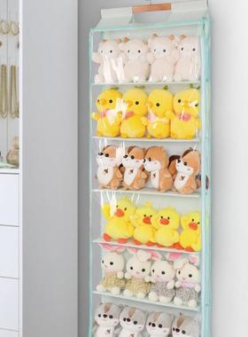 后JNKD-ORG仔收纳挂袋墙挂式棉花整娃娃理家用布偶存放展公门示架