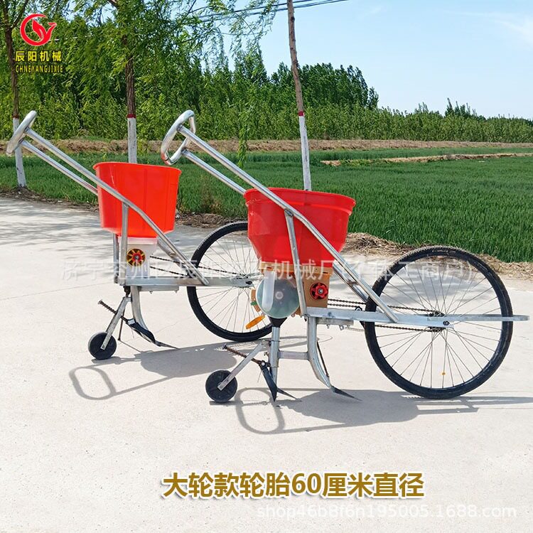 新款手推式小型人力撒肥车