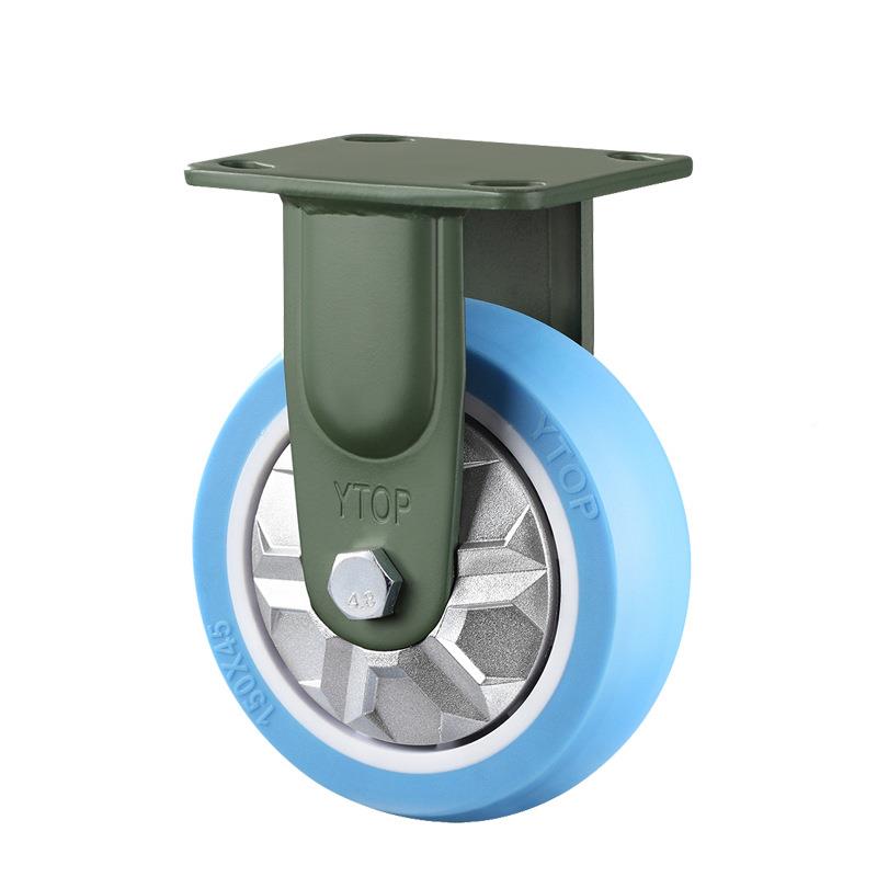 YT酯OP卓烨锰钢优脚轮22A重型4/5/68寸聚氨TPU质/万向682刹车轮固