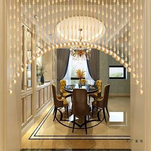 一体关水免晶葫芦珠帘卧室门帘隔断玄帘厕所餐阳F96THT6T台厅装 饰