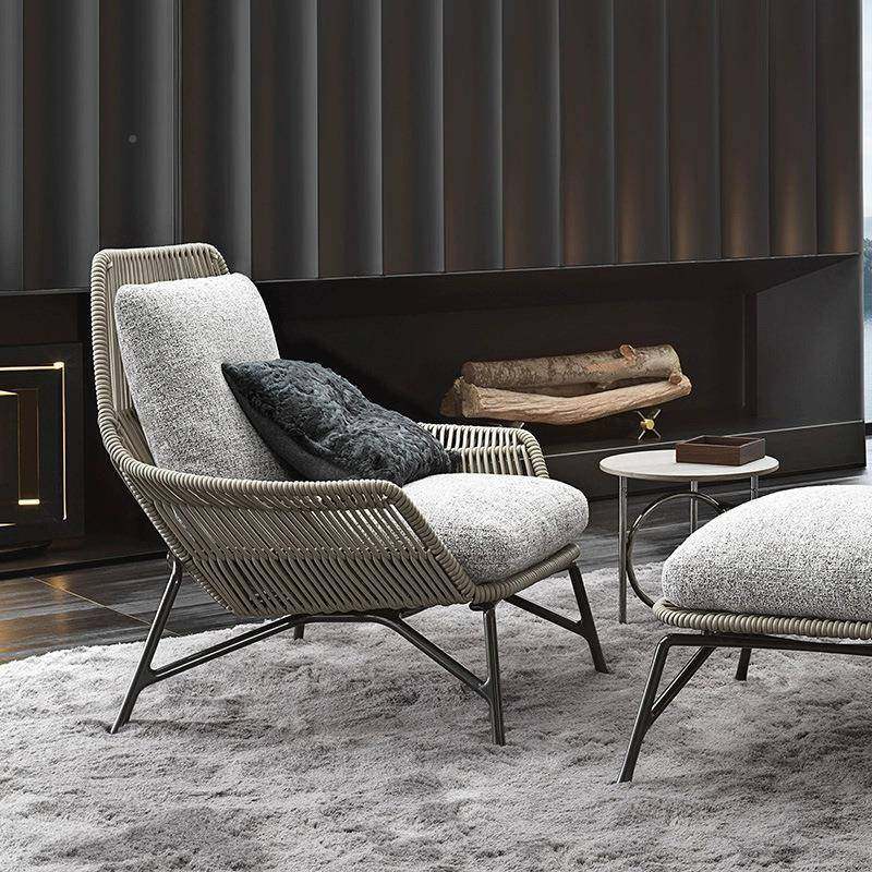 宿户外软绳编沙发客单厅样板间设计师藤椅休YZ-051闲阳台民藤编装,商业/办公家具,商用藤编家具,淘宝优惠券,粉丝福利购,淘宝优惠卷