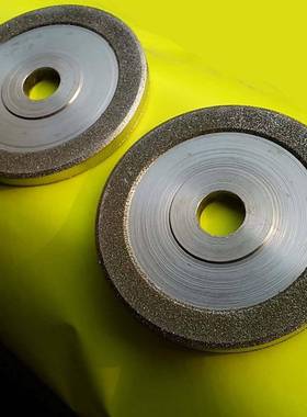 行金刚石平轮不锈钢磨轮AXA倒角磨片轮电镀砂平面砂轮材铁铸磨轮