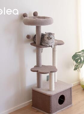 新熊熊可卸窝爱大型猫TL401850爬架可拆猫超长剑麻猫抓柱猫窝品猫