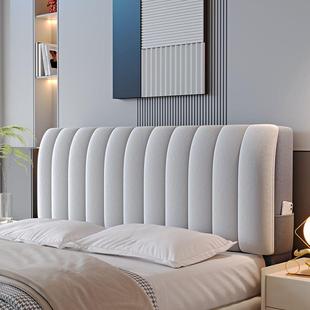 AL100568202新加厚床头罩简套软包靠背全包单4大方防撞防尘皮木款