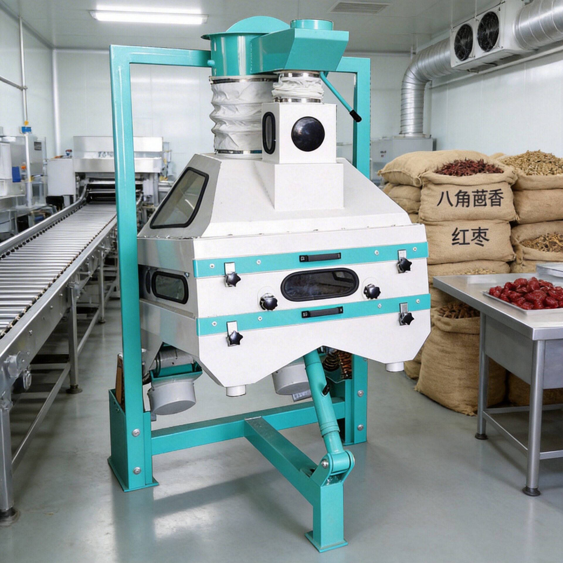 比重分级去石机 八角茴香桂圆红枣等颗粒物料分选机 沙石分离机