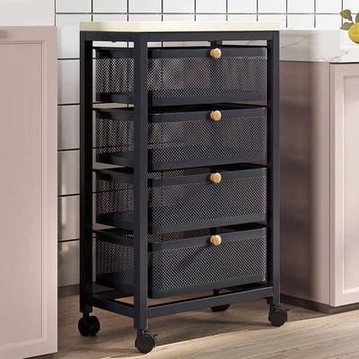 置UMK物架抽屉式厨收房纳菜篮家用多功夹能子落地缝储物柜