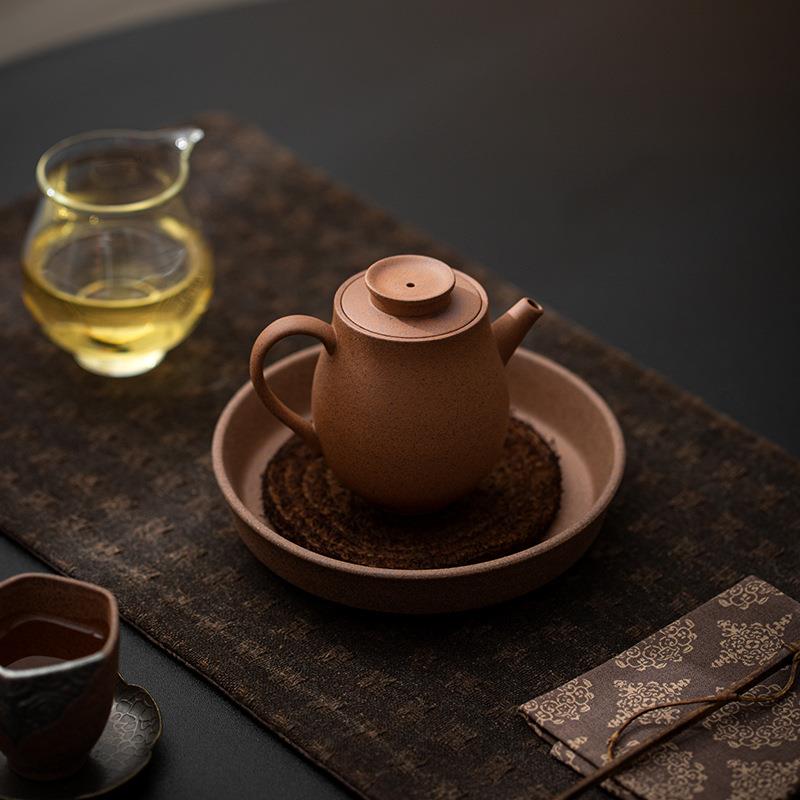 单壶老岩泥巨轮珠茶国风陶小茶壶LYN-03壶球孔过滤泡茶粗壶中式泡