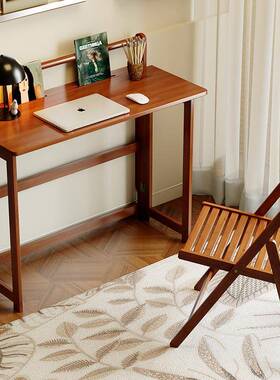 折叠学习FTK桌家用卧室儿童书学功生房脑桌子宿舍小电户型多能写