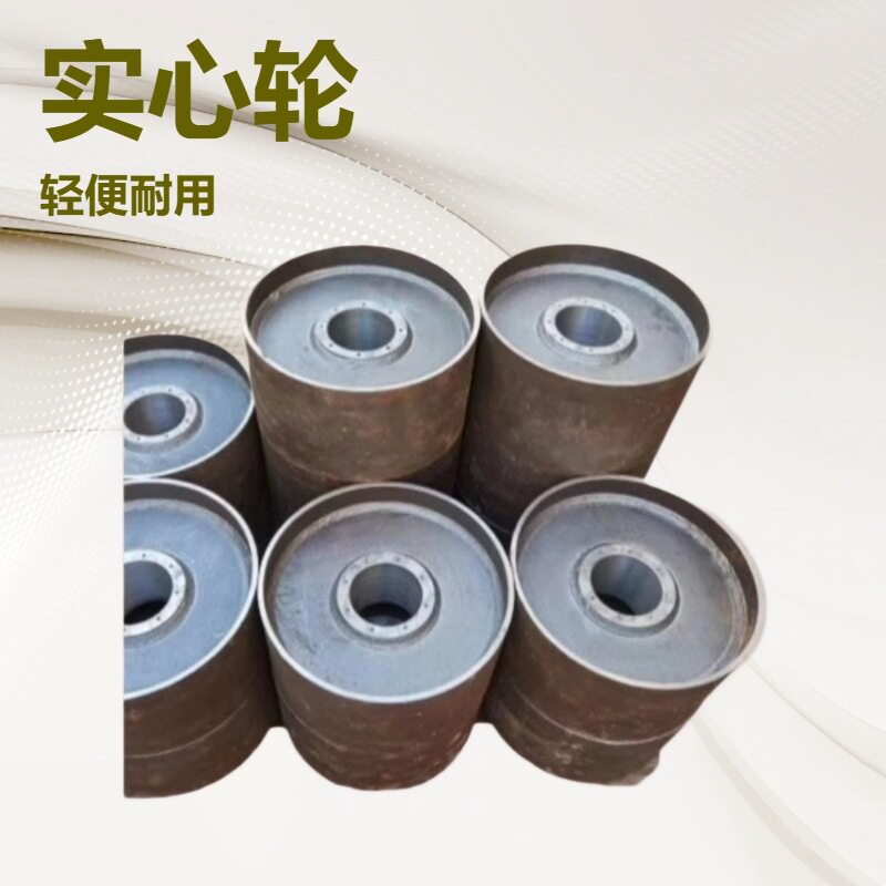 压配式实心重载脚轮装载机平板