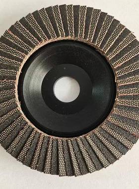 半金刚陶石百叶片角盖磨机网百页轮瓷玻CNW璃全加厚电镀打磨片高