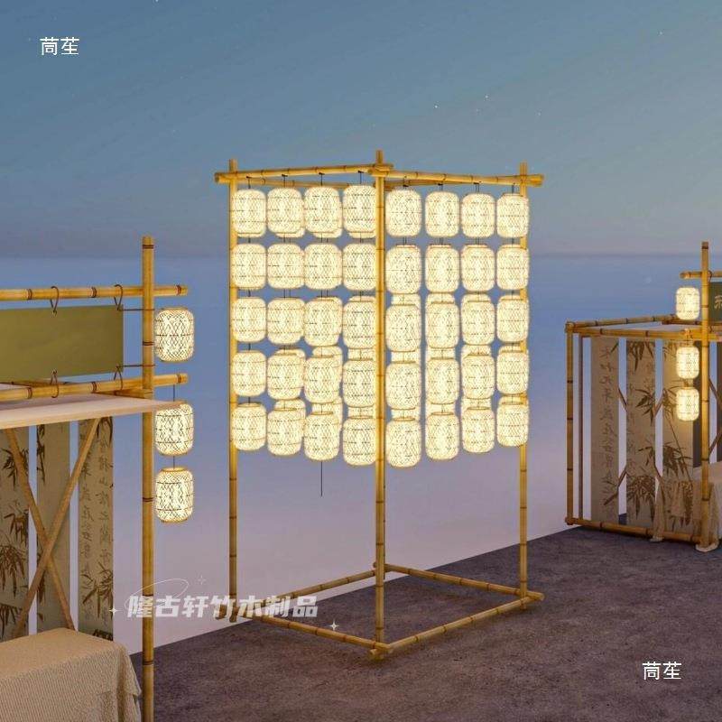 灯拱门竹子竹笼编灯笼活架动背景竹子支架美陈布装置户外tlznu+$*,节庆用品/礼品,陪嫁用品套装,淘宝优惠券,粉丝福利购,淘宝优惠卷