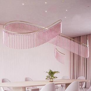 带别墅厅商场大型飘创意39622玻璃吊灯售楼餐部沙盘酒大堂店非标