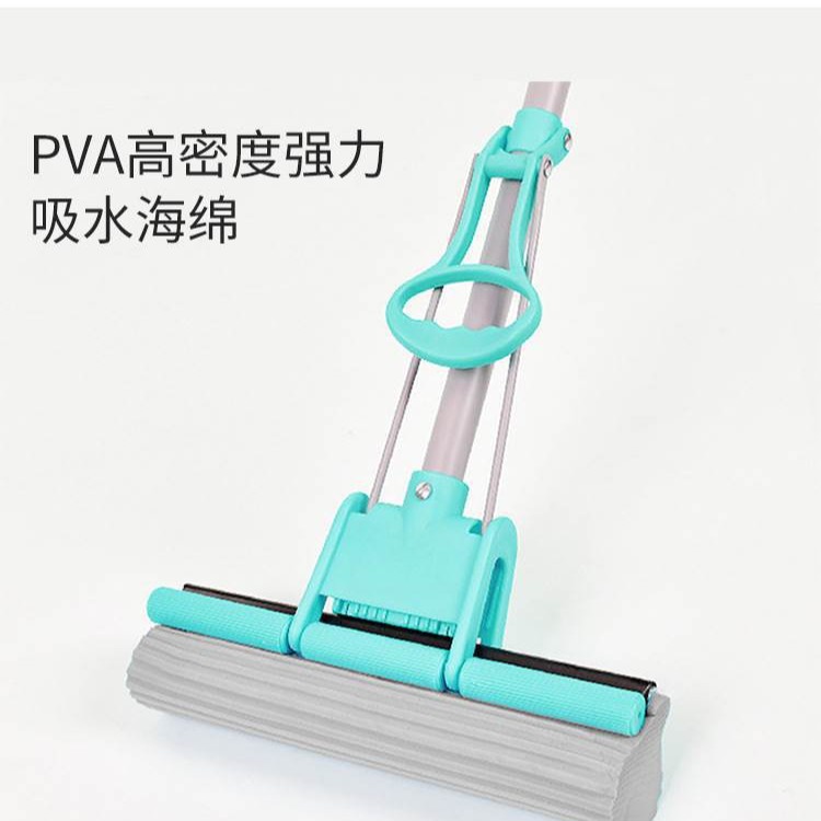 单排伸缩免手洗懒人拖把