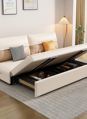 F风ls人沙发床小户型OM-65413简约客厅两用折叠沙发储沙物多功能