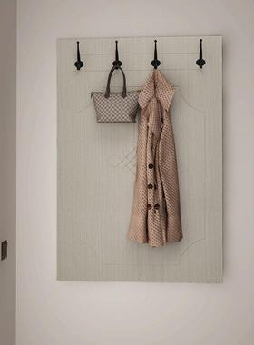 衣帽架宾馆酒店DIO新款卧室厅置钩物挂架衣服衣免打客孔门后背板