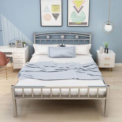 不锈钢床1.8m出租房公寓床宿主卧儿童床钢床舍床床ZT-D01架双人钢