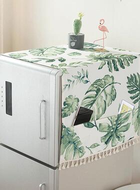 收袋式洗纳热衣机遮盖尘罩家用tb-63248双开门散布艺盖布盖冰箱防