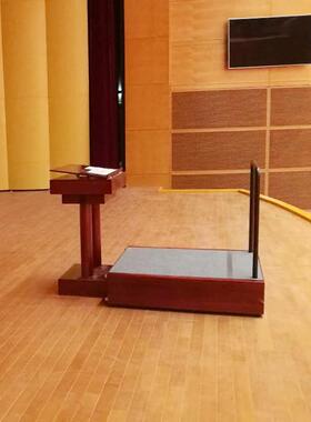 2剧院用定制指端高档交响队乐团管弦乐高实木挥站台谱台合唱演奏