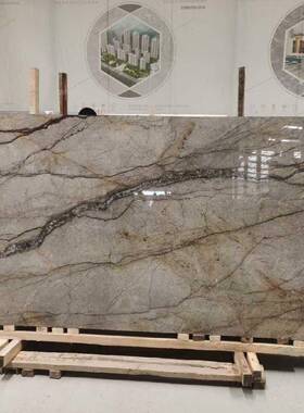 诺曼底灰大91375色石材浴室背景墙面现代然石地板砖大天理理石