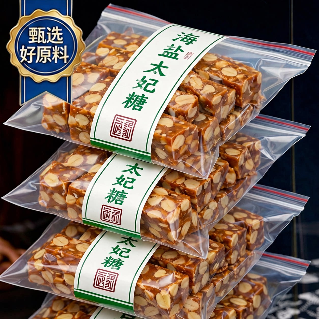 正宗特级海盐太妃糖手工制作焦糖坚果解馋年货零食官方旗舰店花生