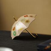 伞创意雨茶漏陶瓷滤茶HLM叶分离过网滤茶器泡滤茶神器桌面茶茶台