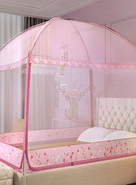 加高加密蒙包三开门有底ZYpSC/La防0.9米摔1.211.古5.8家用蚊帐卧