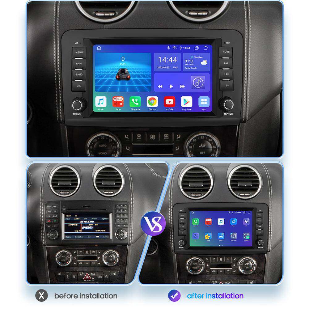 卓8寸适用于奔驰W654X164CLA1ML级99630安GPS导航仪一体机carplay