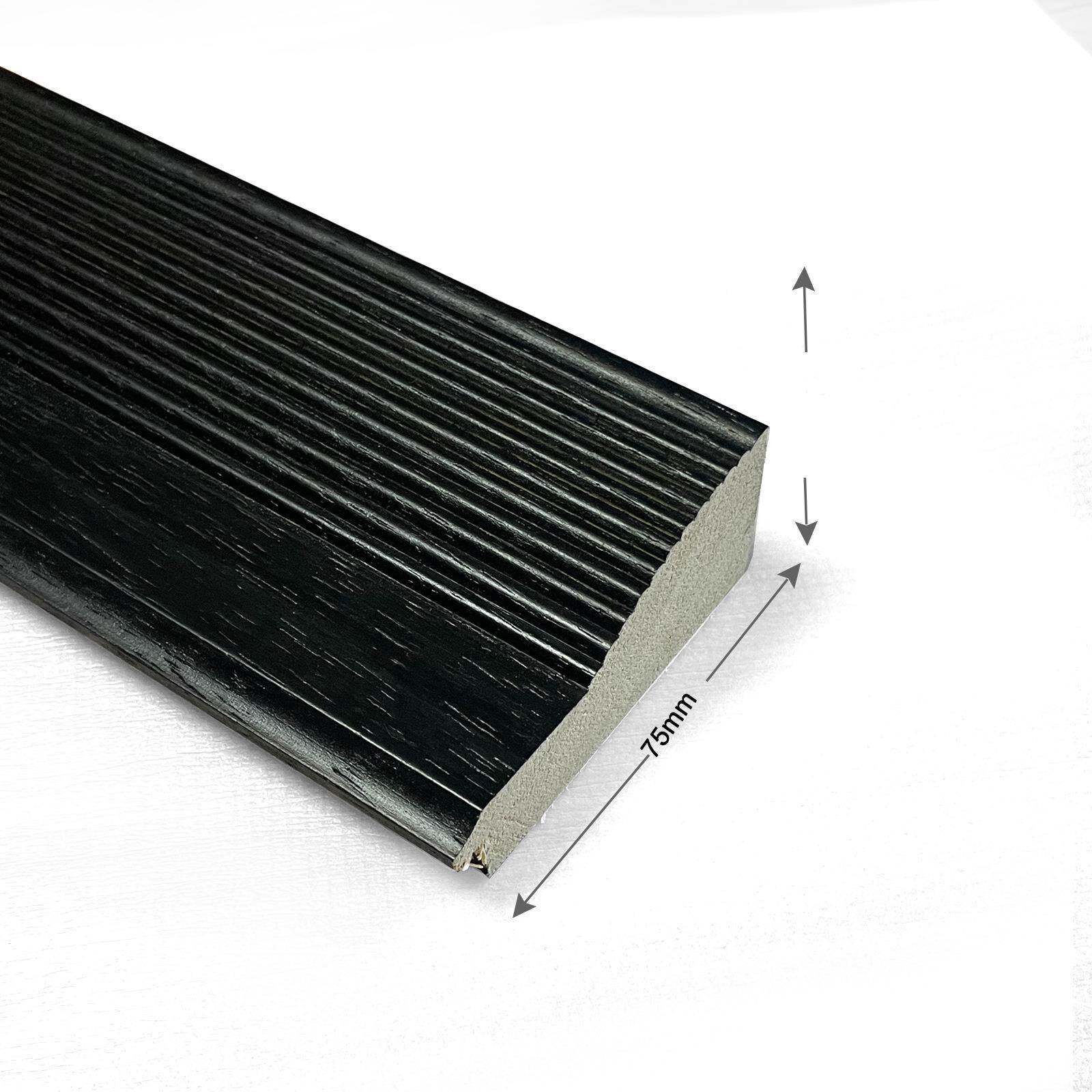 美式纹理实木线条尺宽边画框装裱外框定制B12556A寸相框条油整直