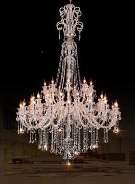 大气别墅婚庆酒大29577堂吊挑空灯欧式复式客楼厅水店晶大灯楼梯