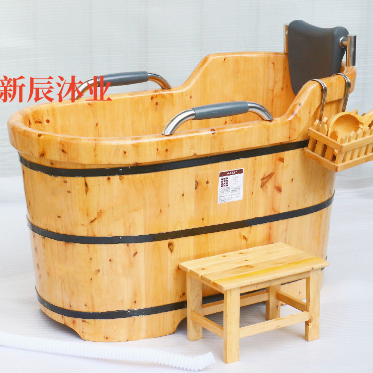 扶手香柏木可坐躺式家用洗澡桶木桶浴桶实木浴缸沐浴盆成人泡澡桶
