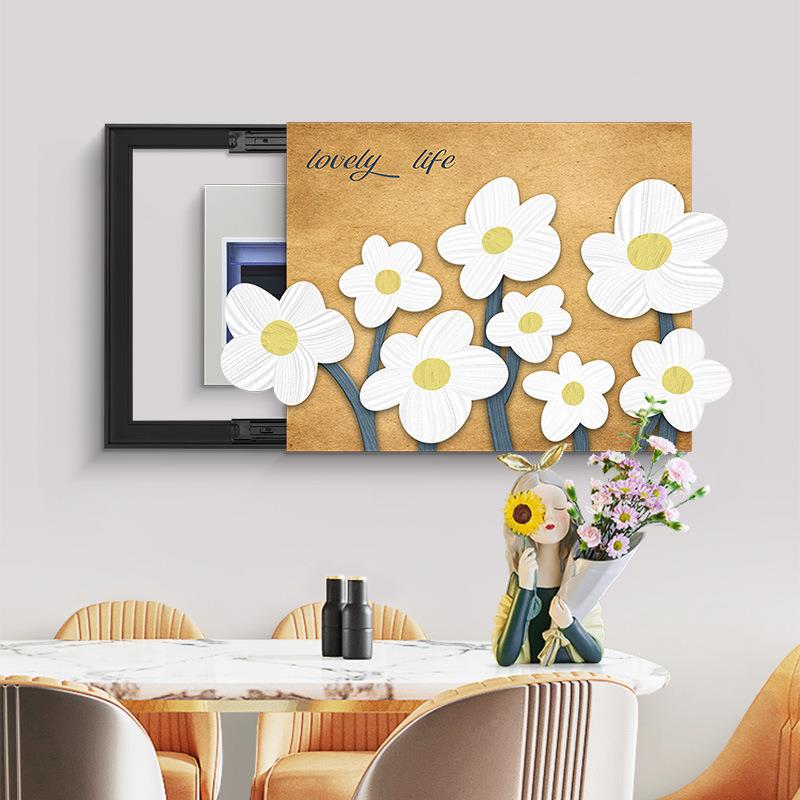 清BQ999BQ新意型造电表箱装饰画配电箱盖板弱电箱装饰遮挡电闸创