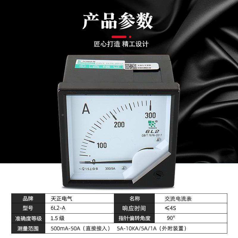 天正电气电流-表仪表6L2A指交针50/5100流/5150/5234509022250680