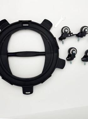 叠式滑轮式底座石过滤桶底砂座滑轮折托洗车桶80435座韩式洗车风